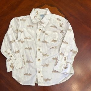 Plane bottom down shirt